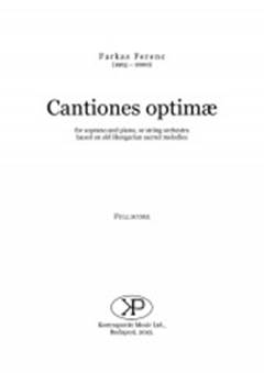 Farkas Ferenc: Cantiones optim